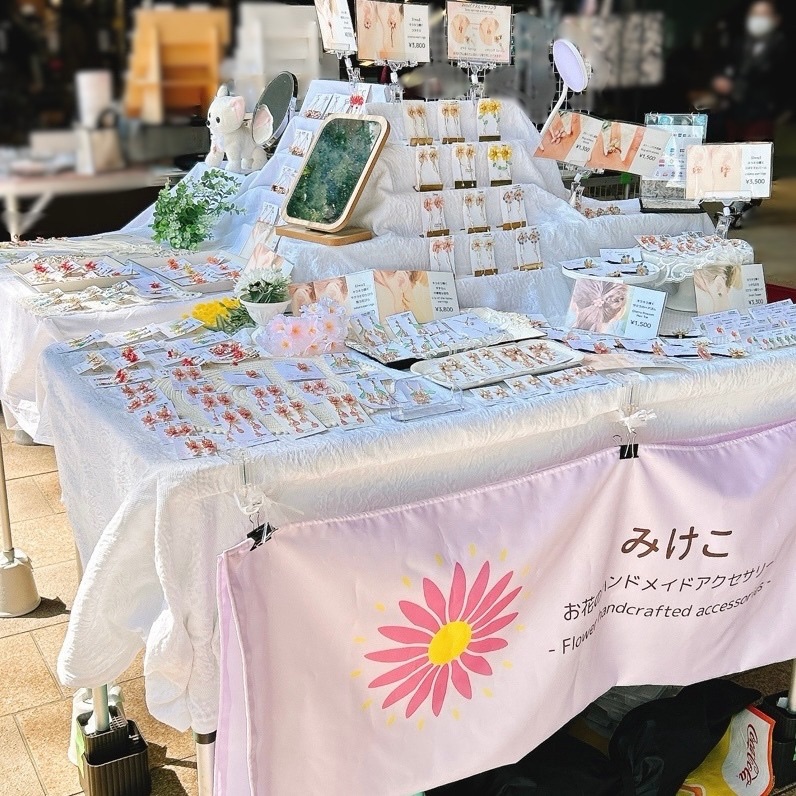 屋外販売時のディスプレイ